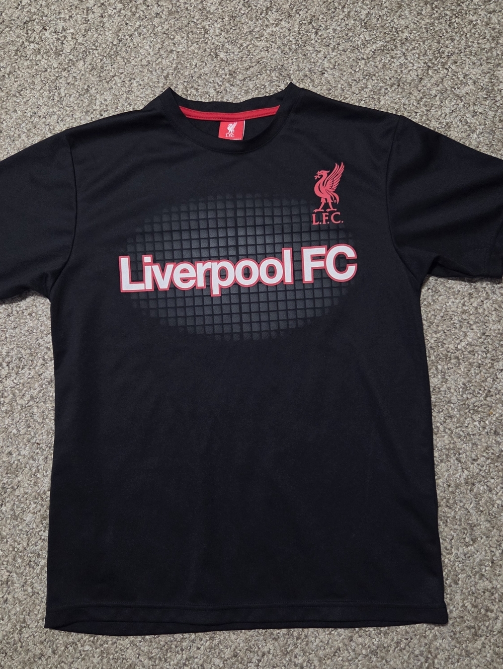 LFC Liverpool Football‎ Club Futbol Jersey Boys SZ XL Licensed Soccer Shirt VGC!